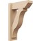 Ekena Millwork 6-in W x 16-in D x 24-in H Funston Slat Rough Cedar Woodgrain TimberThane Outlooker, Primed Tan OUTUR060X16X24FST24RCPR - alternate 1